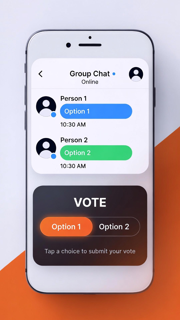 آموزش ساخت نظرسنجی (Poll) در iMessage آیفون | راهنمای کامل